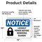Signmission Lockout Power Before Removing Guards OSHA Notice Sign, Vinyl Decal, 14in W x 10in L, 2PK OS-2PACK-NS-D-1014-L-15903 - alternate 2